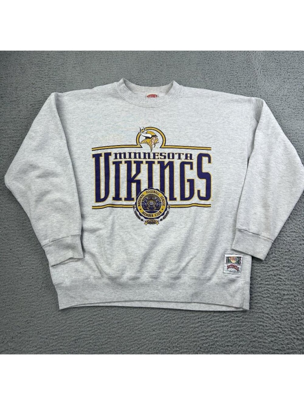 Minnesota Vikings Nutmeg Pullover Sweatshirt NFL Size XL Vintage